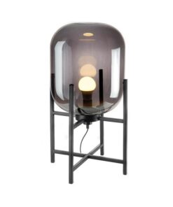 Stojacia lampa kov - sklo 39x72v