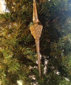 Vianočná dekorácia sklenená 40 cm