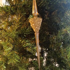 Vianočná dekorácia sklenená 40 cm