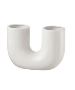 Veľká porcelánová váza v tvare U 23x9x16 cm