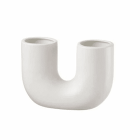 Veľká porcelánová váza v tvare U 23x9x16 cm