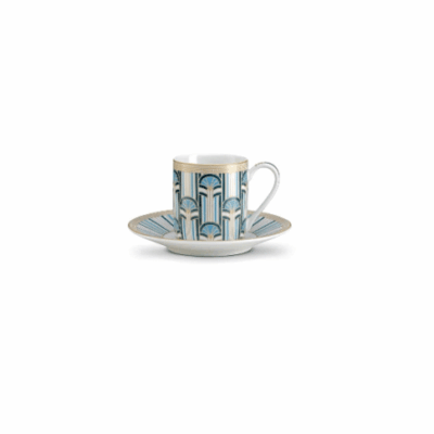 Sada 2 šálok a tanierikov na espresso Lity 80 ml