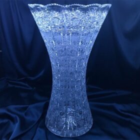 Krištáľová brúsená váza 35 cm