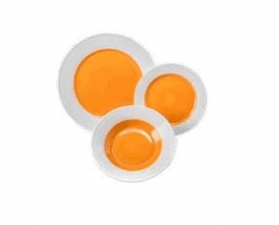 Obedová súprava Copa pre 6 osôb oranžová