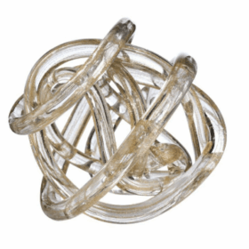 Uzol lásky transparentné trblietky 14 cm