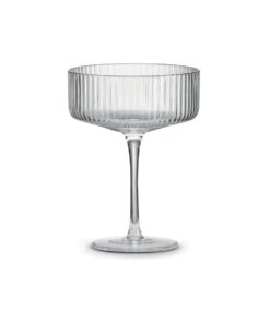 Sada 2 priehľadných kokteilových pohárov 250 ml