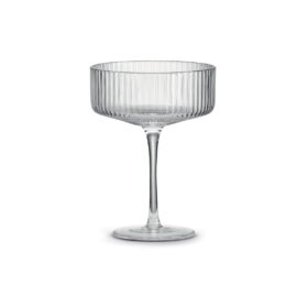 Sada 2 priehľadných kokteilových pohárov 250 ml