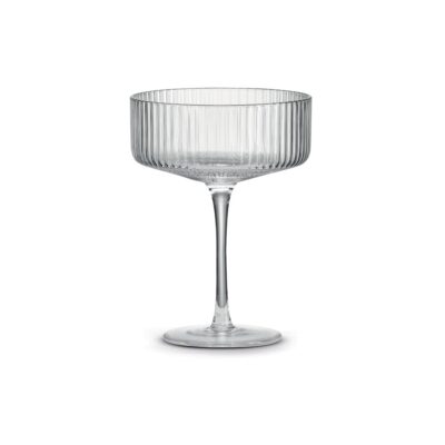 Sada 2 priehľadných kokteilových pohárov 250 ml