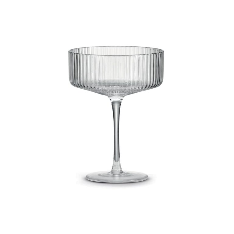 Sada 2 priehľadných kokteilových pohárov 250 ml