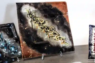 Umelecké sklo Veronika Rusňáková 30x30 cm