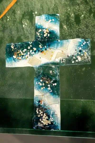 Umelecké sklo Veronika Rusňáková 40x30 cm