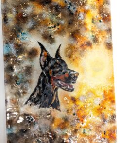 Umelecké sklo Veronika Rusňáková 40x70 cm