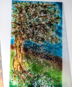 Umelecké sklo Veronika Rusňáková 42x84 cm