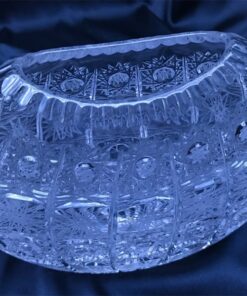 Krištáľová brúsená váza 18 cm
